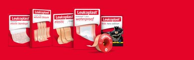 Kopier af Leukoplast-plastre til professionel brug: Forskellige sårbandager og forbindinger